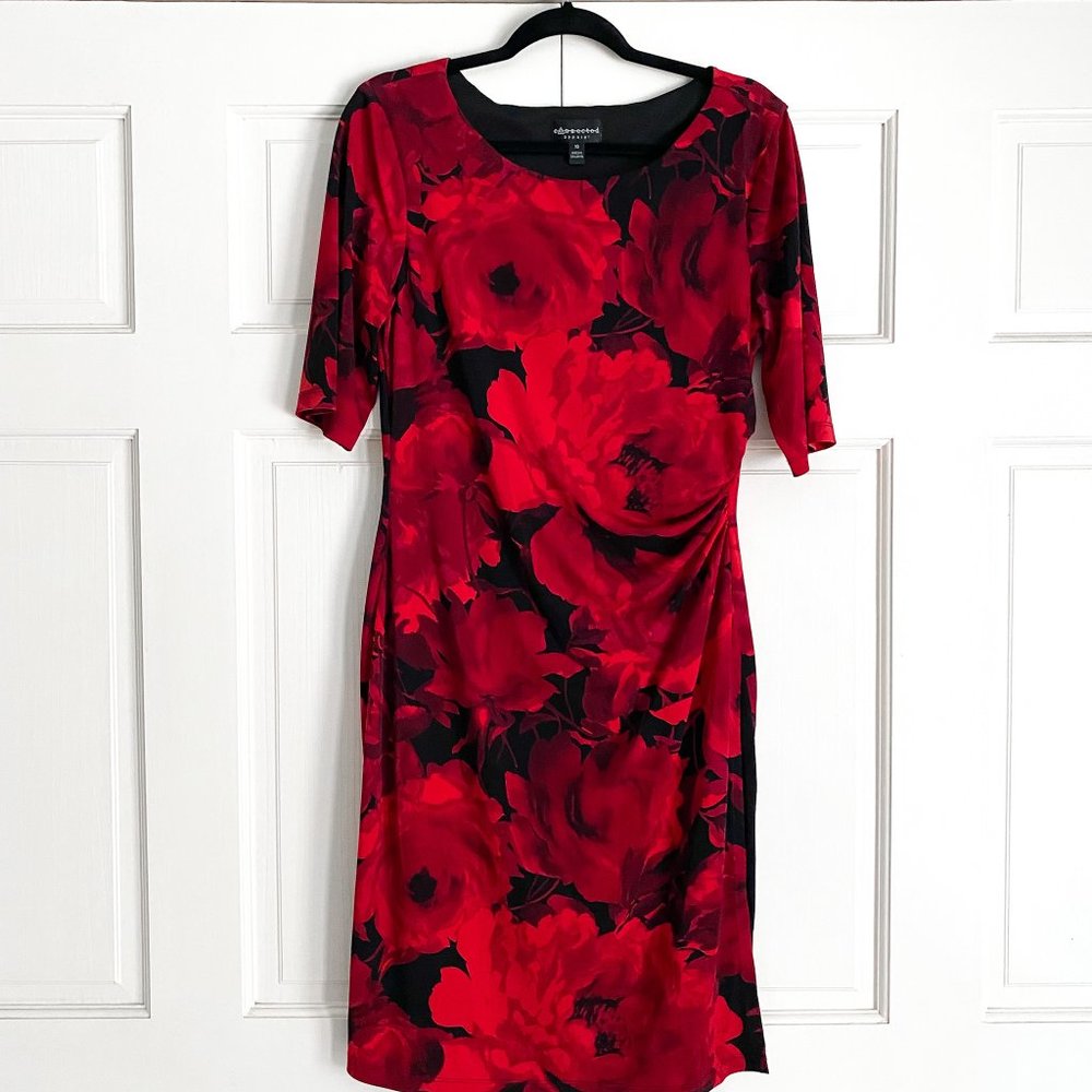 Connected Apparel Rose Floral Dress